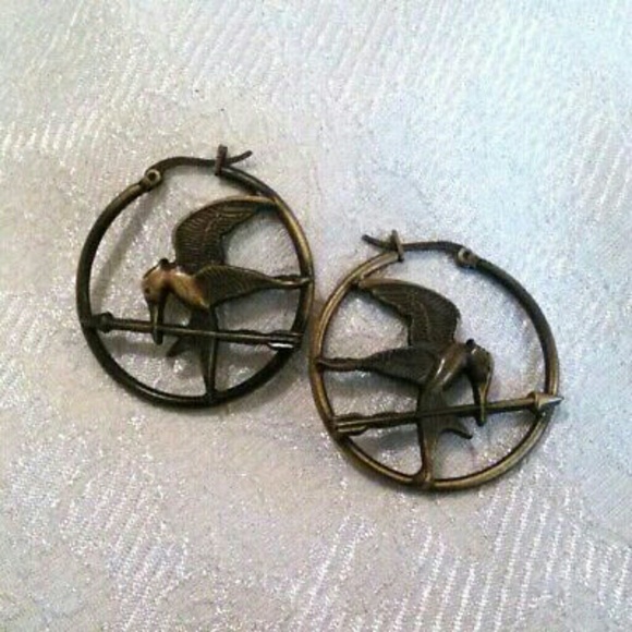 Hunger Games Catching Fire Mockingjay Earrings - Picture 3 of 4